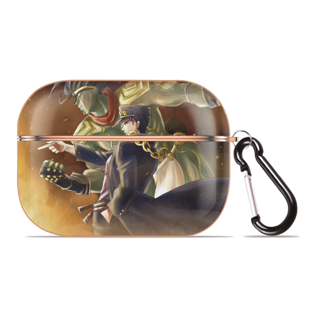 （画像用） ジョジョの奇妙な冒険 JoJo's Bizarre Adventure 【AirPods Pro用】ハードシェル保護ケース｜耐衝撃・防指紋・カラビナ付き商品仕様