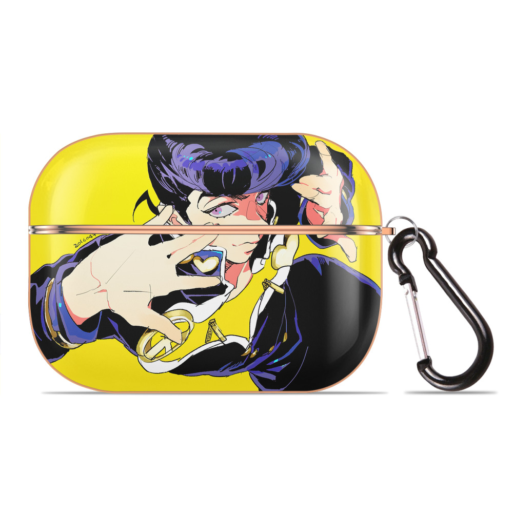 （画像用） ジョジョの奇妙な冒険 JoJo's Bizarre Adventure 【AirPods Pro用】ハードシェル保護ケース｜耐衝撃・防指紋・カラビナ付き商品仕様