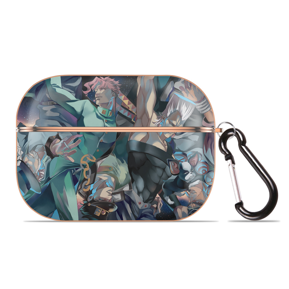 （画像用） ジョジョの奇妙な冒険 JoJo's Bizarre Adventure 【AirPods Pro用】ハードシェル保護ケース｜耐衝撃・防指紋・カラビナ付き商品仕様