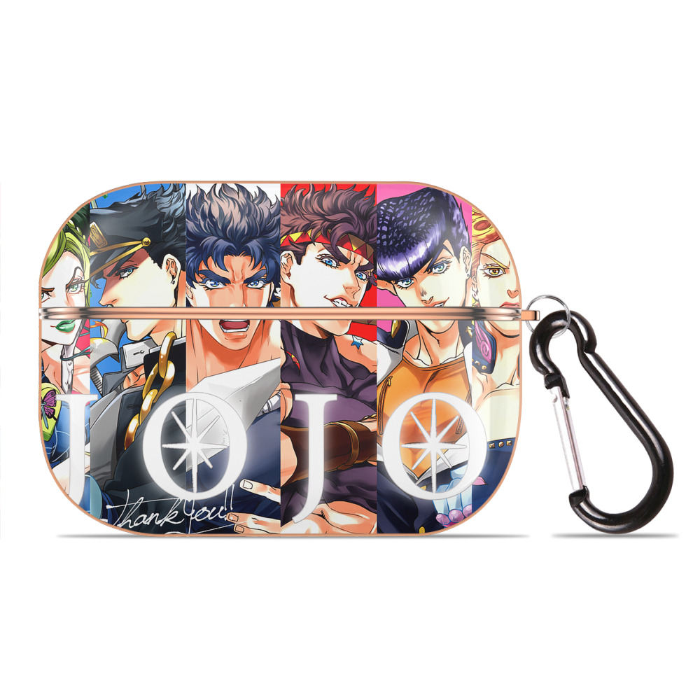 （画像用） ジョジョの奇妙な冒険 JoJo's Bizarre Adventure 【AirPods Pro用】ハードシェル保護ケース｜耐衝撃・防指紋・カラビナ付き商品仕様