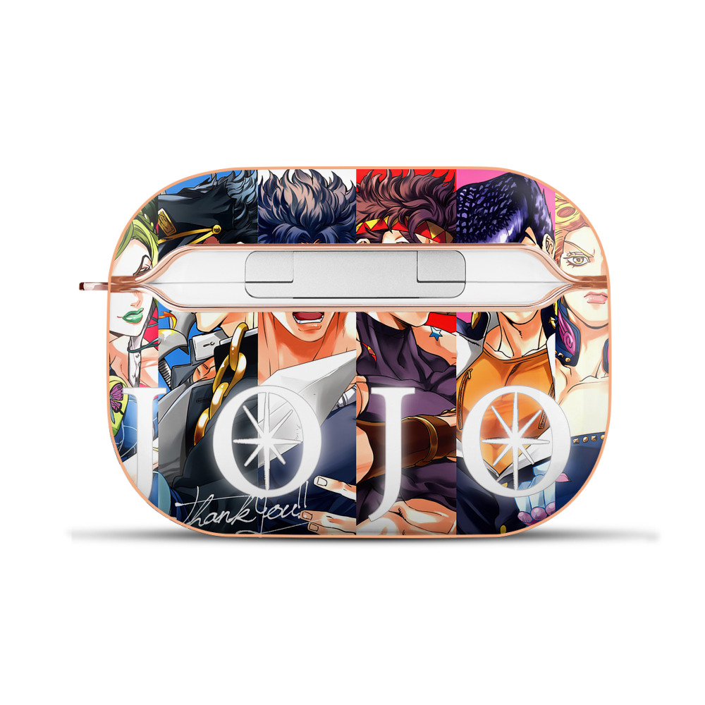 （画像用） ジョジョの奇妙な冒険 JoJo's Bizarre Adventure 【AirPods Pro用】ハードシェル保護ケース｜耐衝撃・防指紋・カラビナ付き商品仕様