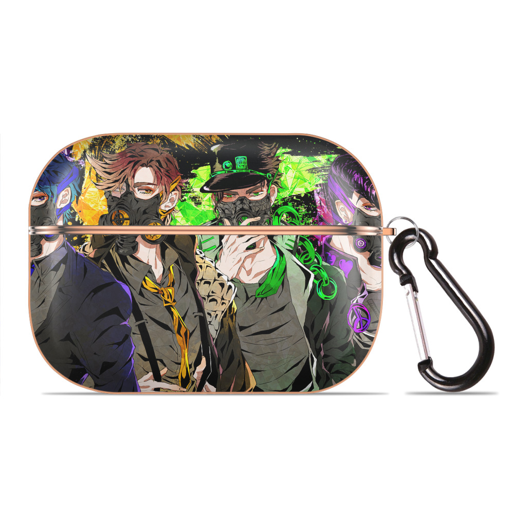 （画像用） ジョジョの奇妙な冒険 JoJo's Bizarre Adventure 【AirPods Pro用】ハードシェル保護ケース｜耐衝撃・防指紋・カラビナ付き商品仕様