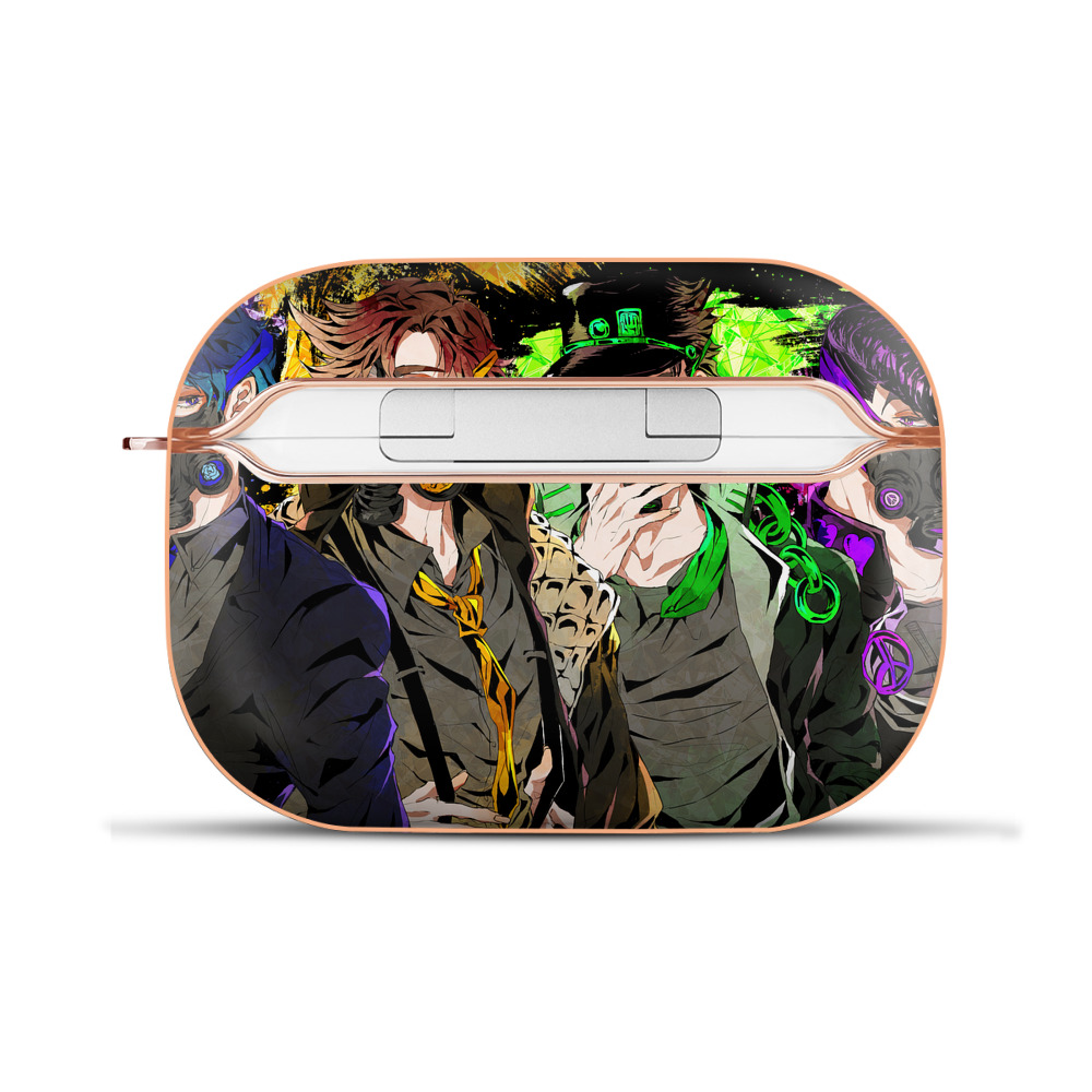 （画像用） ジョジョの奇妙な冒険 JoJo's Bizarre Adventure 【AirPods Pro用】ハードシェル保護ケース｜耐衝撃・防指紋・カラビナ付き商品仕様