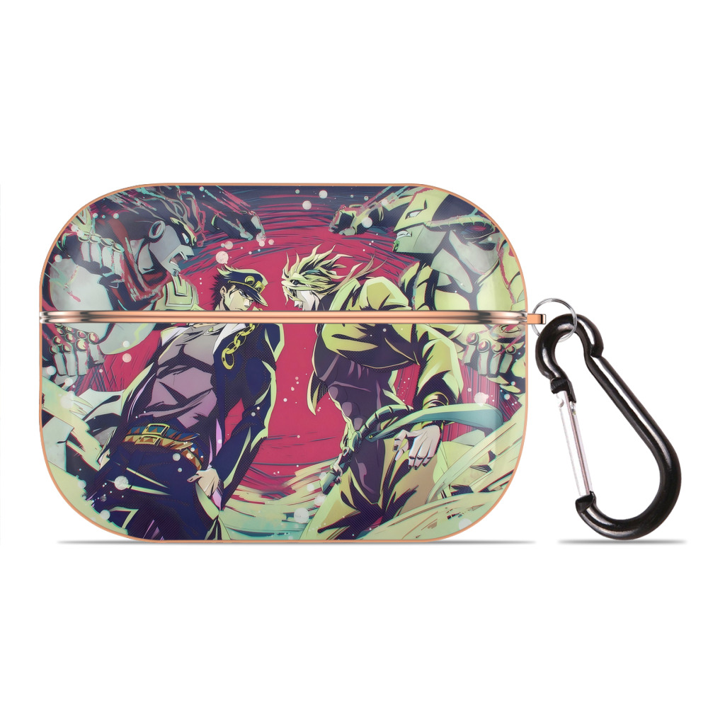 （画像用） ジョジョの奇妙な冒険 JoJo's Bizarre Adventure 【AirPods Pro用】ハードシェル保護ケース｜耐衝撃・防指紋・カラビナ付き商品仕様