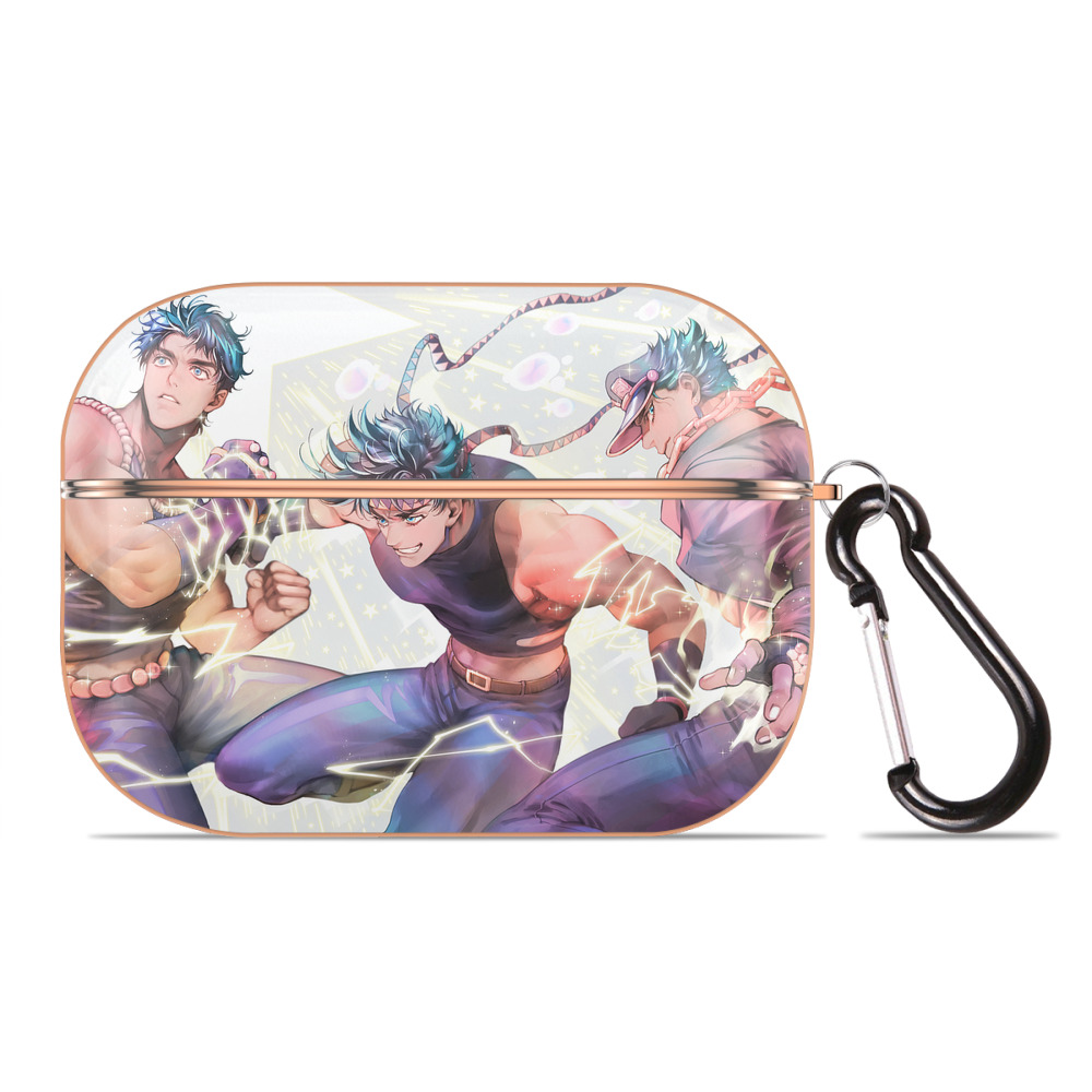 （画像用） ジョジョの奇妙な冒険 JoJo's Bizarre Adventure 【AirPods Pro用】ハードシェル保護ケース｜耐衝撃・防指紋・カラビナ付き商品仕様