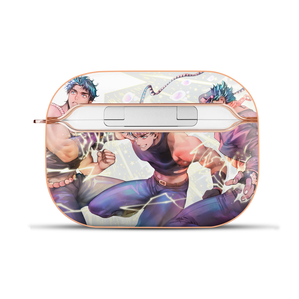 （画像用） ジョジョの奇妙な冒険 JoJo's Bizarre Adventure 【AirPods Pro用】ハードシェル保護ケース｜耐衝撃・防指紋・カラビナ付き商品仕様