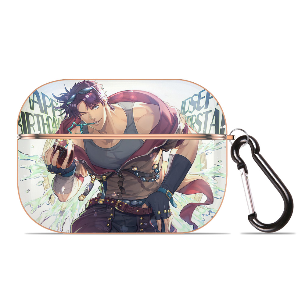 （画像用） ジョジョの奇妙な冒険 JoJo's Bizarre Adventure 【AirPods Pro用】ハードシェル保護ケース｜耐衝撃・防指紋・カラビナ付き商品仕様