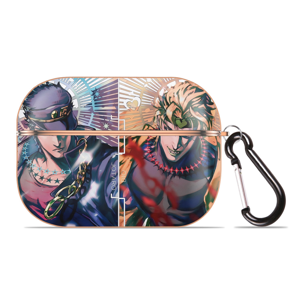 （画像用） ジョジョの奇妙な冒険 JoJo's Bizarre Adventure 【AirPods Pro用】ハードシェル保護ケース｜耐衝撃・防指紋・カラビナ付き商品仕様