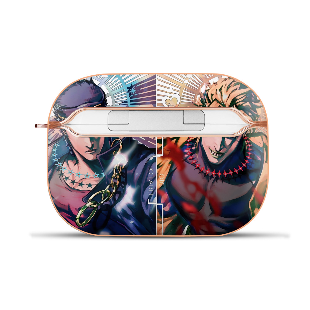 （画像用） ジョジョの奇妙な冒険 JoJo's Bizarre Adventure 【AirPods Pro用】ハードシェル保護ケース｜耐衝撃・防指紋・カラビナ付き商品仕様