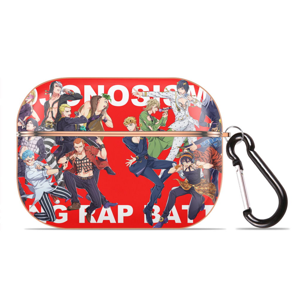 （画像用） ジョジョの奇妙な冒険 JoJo's Bizarre Adventure 【AirPods Pro用】ハードシェル保護ケース｜耐衝撃・防指紋・カラビナ付き商品仕様