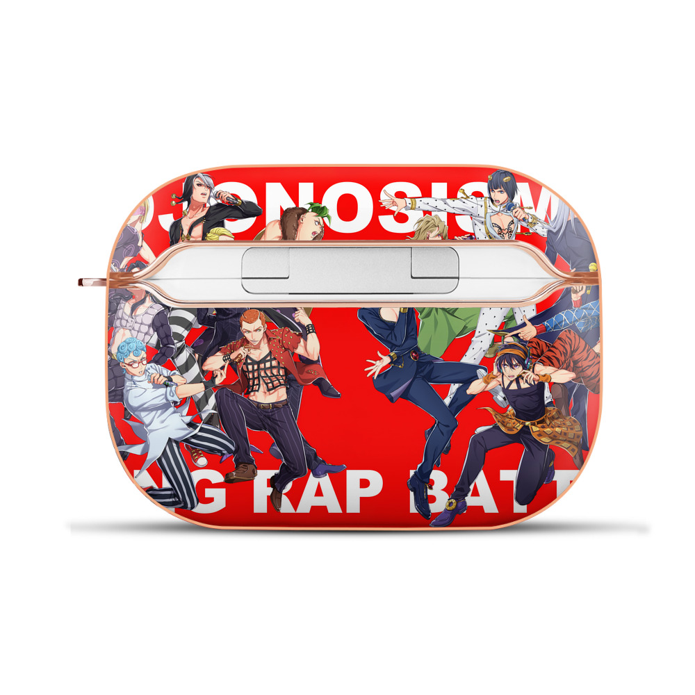 （画像用） ジョジョの奇妙な冒険 JoJo's Bizarre Adventure 【AirPods Pro用】ハードシェル保護ケース｜耐衝撃・防指紋・カラビナ付き商品仕様