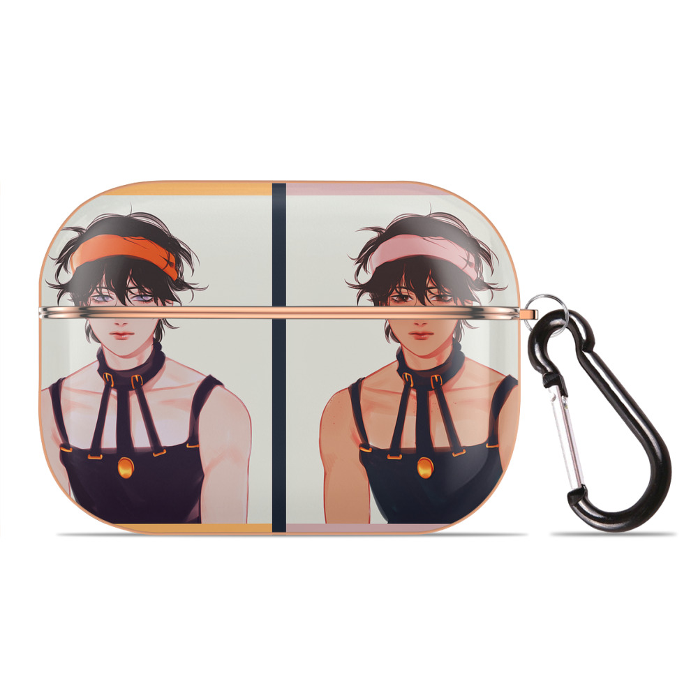 （画像用） ジョジョの奇妙な冒険 JoJo's Bizarre Adventure 【AirPods Pro用】ハードシェル保護ケース｜耐衝撃・防指紋・カラビナ付き商品仕様