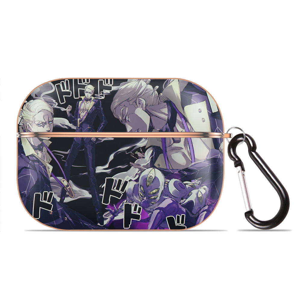 （画像用） ジョジョの奇妙な冒険 JoJo's Bizarre Adventure 【AirPods Pro用】ハードシェル保護ケース｜耐衝撃・防指紋・カラビナ付き商品仕様