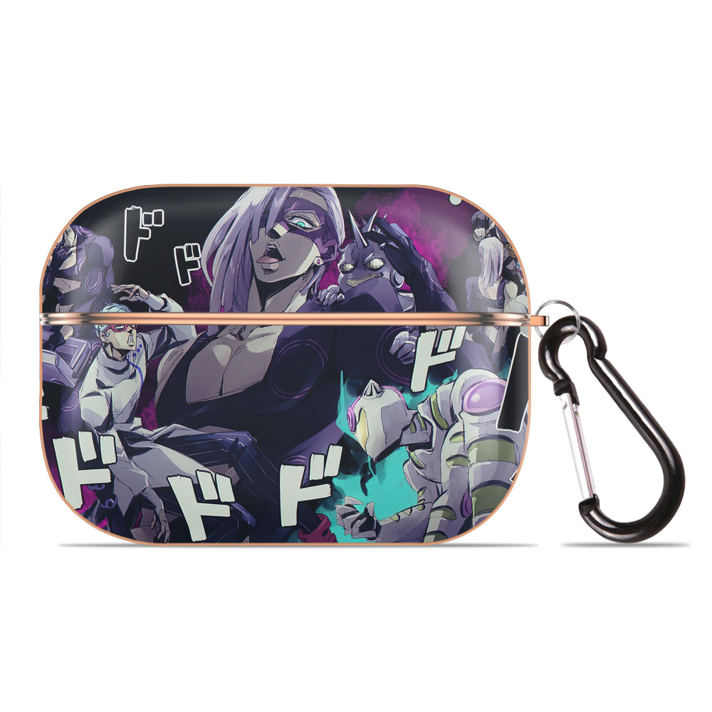 （画像用） ジョジョの奇妙な冒険 JoJo's Bizarre Adventure 【AirPods Pro用】ハードシェル保護ケース｜耐衝撃・防指紋・カラビナ付き商品仕様