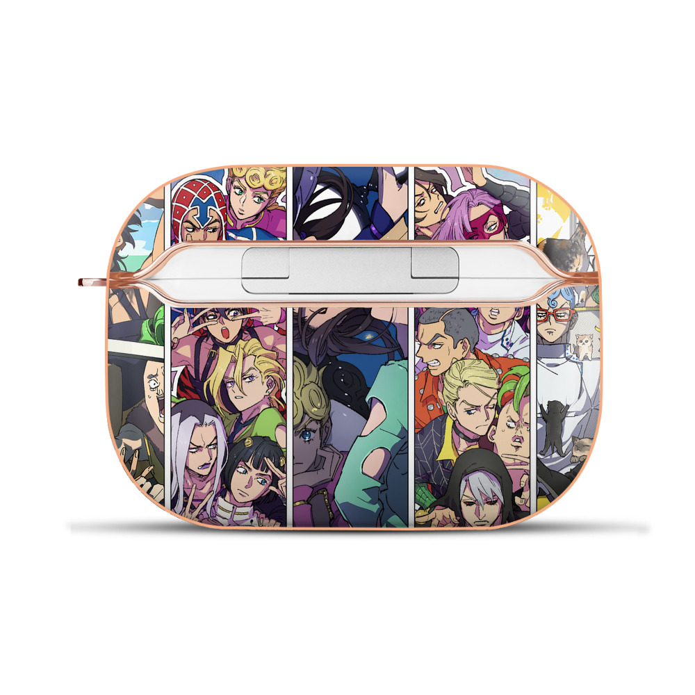 （画像用） ジョジョの奇妙な冒険 JoJo's Bizarre Adventure 【AirPods Pro用】ハードシェル保護ケース｜耐衝撃・防指紋・カラビナ付き商品仕様