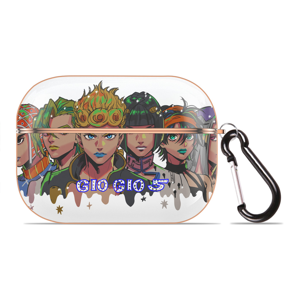（画像用） ジョジョの奇妙な冒険 JoJo's Bizarre Adventure 【AirPods Pro用】ハードシェル保護ケース｜耐衝撃・防指紋・カラビナ付き商品仕様