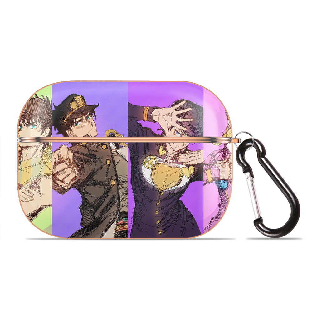 （画像用） ジョジョの奇妙な冒険 JoJo's Bizarre Adventure 【AirPods Pro用】ハードシェル保護ケース｜耐衝撃・防指紋・カラビナ付き商品仕様
