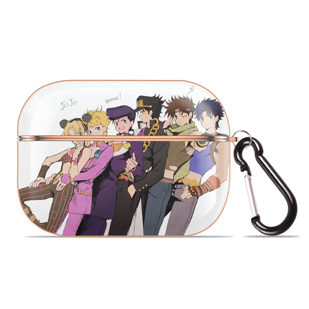 （画像用） ジョジョの奇妙な冒険 JoJo's Bizarre Adventure 【AirPods Pro用】ハードシェル保護ケース｜耐衝撃・防指紋・カラビナ付き商品仕様