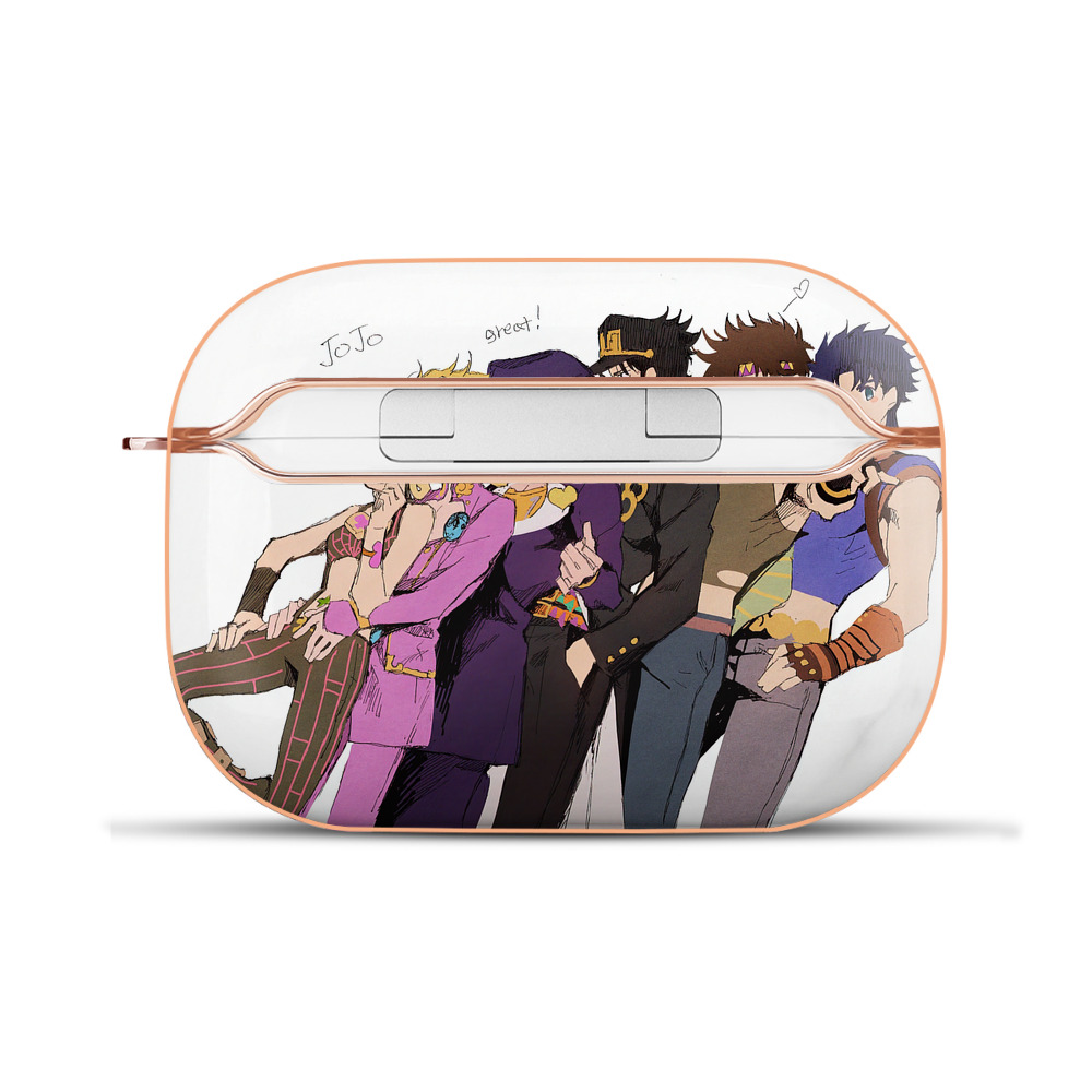 （画像用） ジョジョの奇妙な冒険 JoJo's Bizarre Adventure 【AirPods Pro用】ハードシェル保護ケース｜耐衝撃・防指紋・カラビナ付き商品仕様
