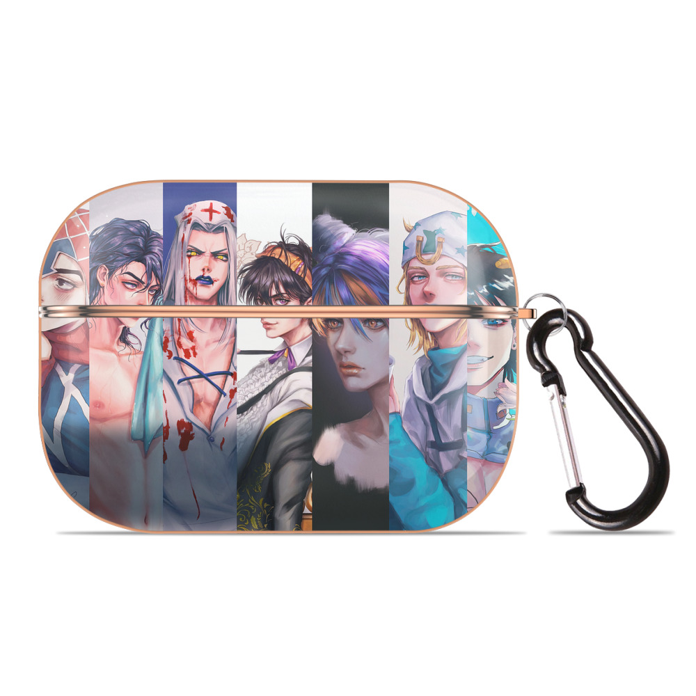 （画像用） ジョジョの奇妙な冒険 JoJo's Bizarre Adventure 【AirPods Pro用】ハードシェル保護ケース｜耐衝撃・防指紋・カラビナ付き商品仕様