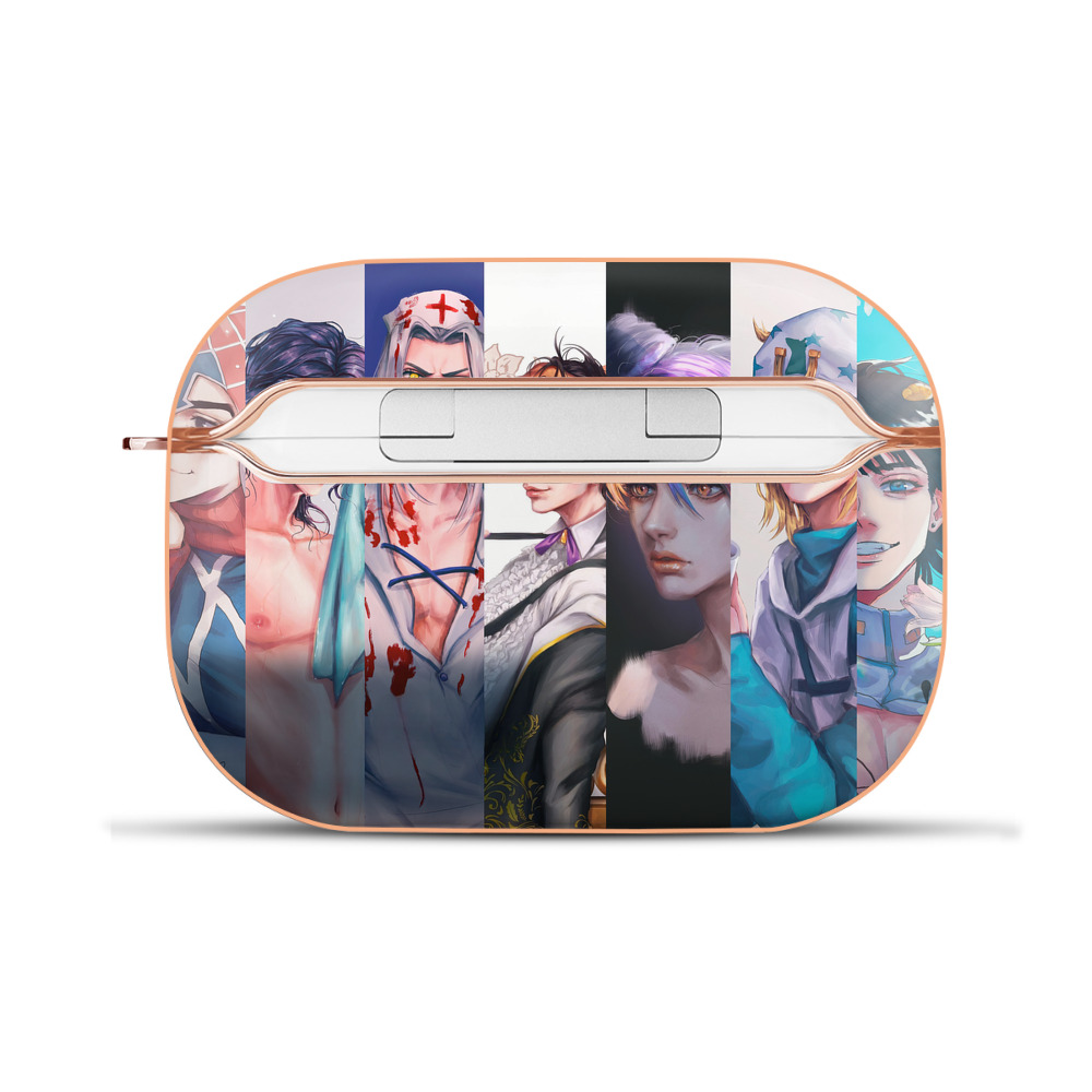 （画像用） ジョジョの奇妙な冒険 JoJo's Bizarre Adventure 【AirPods Pro用】ハードシェル保護ケース｜耐衝撃・防指紋・カラビナ付き商品仕様