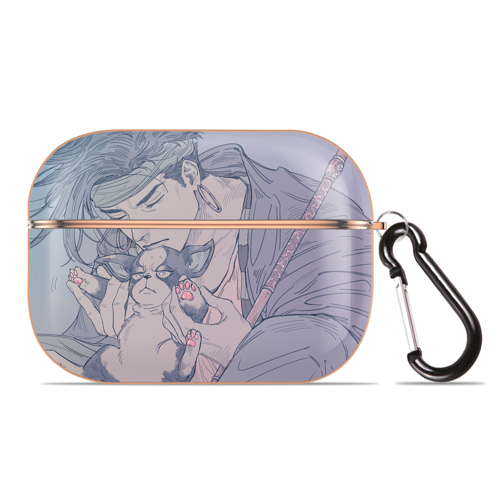 （画像用） ジョジョの奇妙な冒険 JoJo's Bizarre Adventure 【AirPods Pro用】ハードシェル保護ケース｜耐衝撃・防指紋・カラビナ付き商品仕様