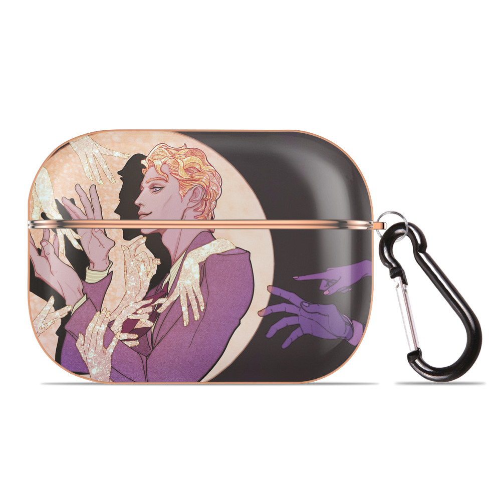 （画像用） ジョジョの奇妙な冒険 JoJo's Bizarre Adventure 【AirPods Pro用】ハードシェル保護ケース｜耐衝撃・防指紋・カラビナ付き商品仕様