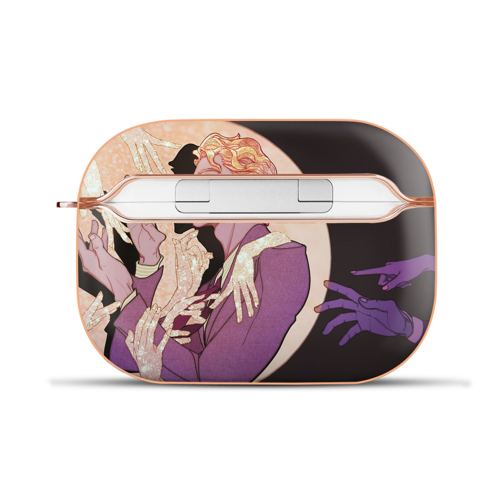 （画像用） ジョジョの奇妙な冒険 JoJo's Bizarre Adventure 【AirPods Pro用】ハードシェル保護ケース｜耐衝撃・防指紋・カラビナ付き商品仕様
