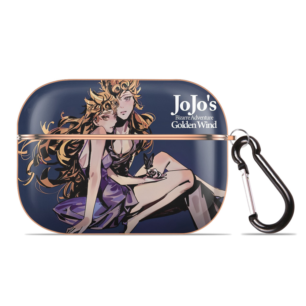 （画像用） ジョジョの奇妙な冒険 JoJo's Bizarre Adventure 【AirPods Pro用】ハードシェル保護ケース｜耐衝撃・防指紋・カラビナ付き商品仕様