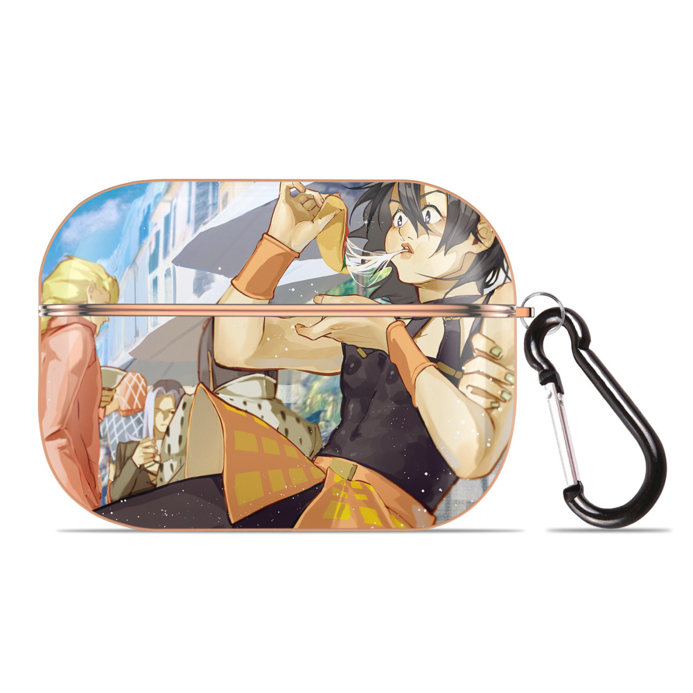 （画像用） ジョジョの奇妙な冒険 JoJo's Bizarre Adventure 【AirPods Pro用】ハードシェル保護ケース｜耐衝撃・防指紋・カラビナ付き商品仕様