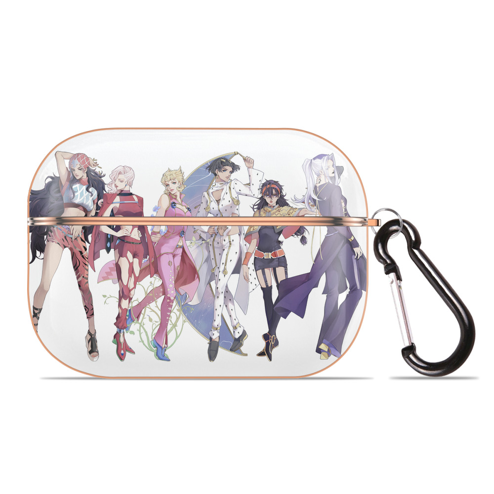 （画像用） ジョジョの奇妙な冒険 JoJo's Bizarre Adventure 【AirPods Pro用】ハードシェル保護ケース｜耐衝撃・防指紋・カラビナ付き商品仕様