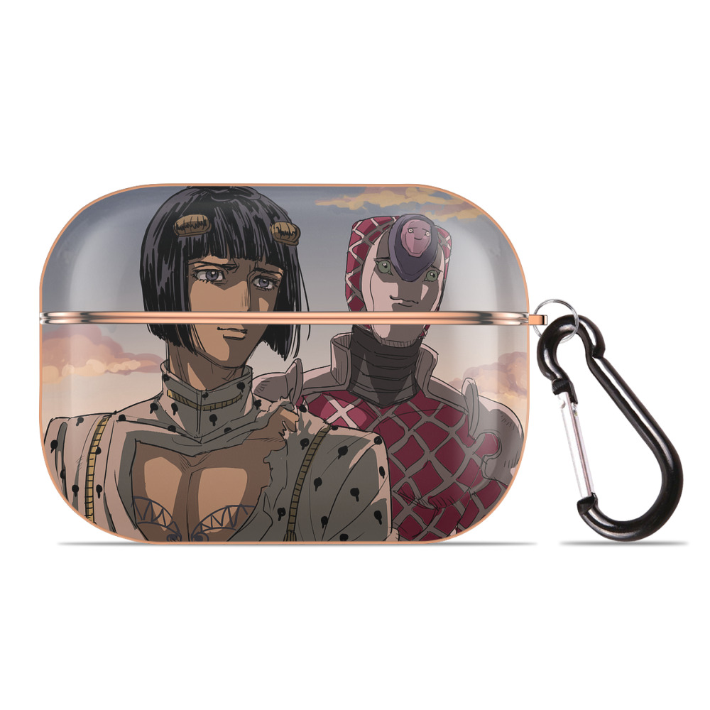 （画像用） ジョジョの奇妙な冒険 JoJo's Bizarre Adventure 【AirPods Pro用】ハードシェル保護ケース｜耐衝撃・防指紋・カラビナ付き商品仕様