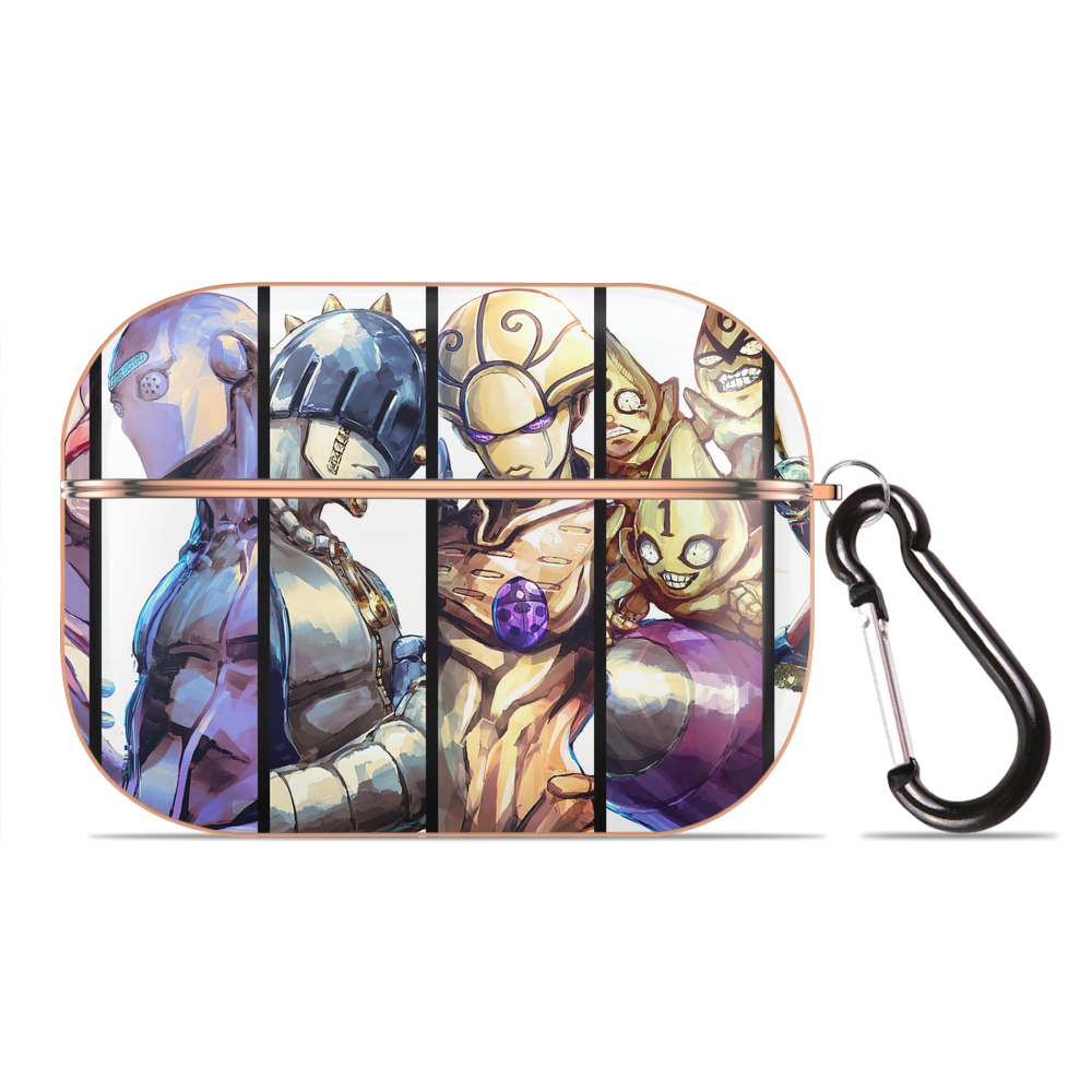 （画像用） ジョジョの奇妙な冒険 JoJo's Bizarre Adventure 【AirPods Pro用】ハードシェル保護ケース｜耐衝撃・防指紋・カラビナ付き商品仕様