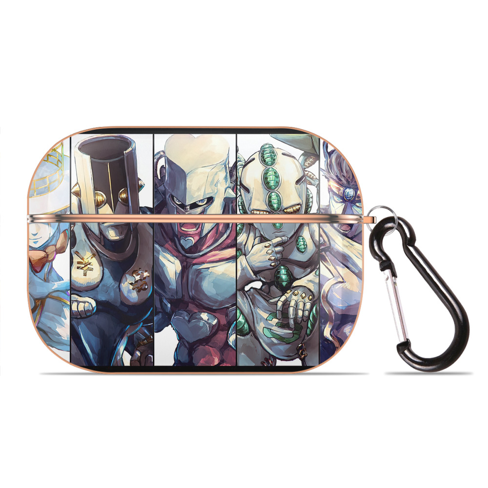 （画像用） ジョジョの奇妙な冒険 JoJo's Bizarre Adventure 【AirPods Pro用】ハードシェル保護ケース｜耐衝撃・防指紋・カラビナ付き商品仕様