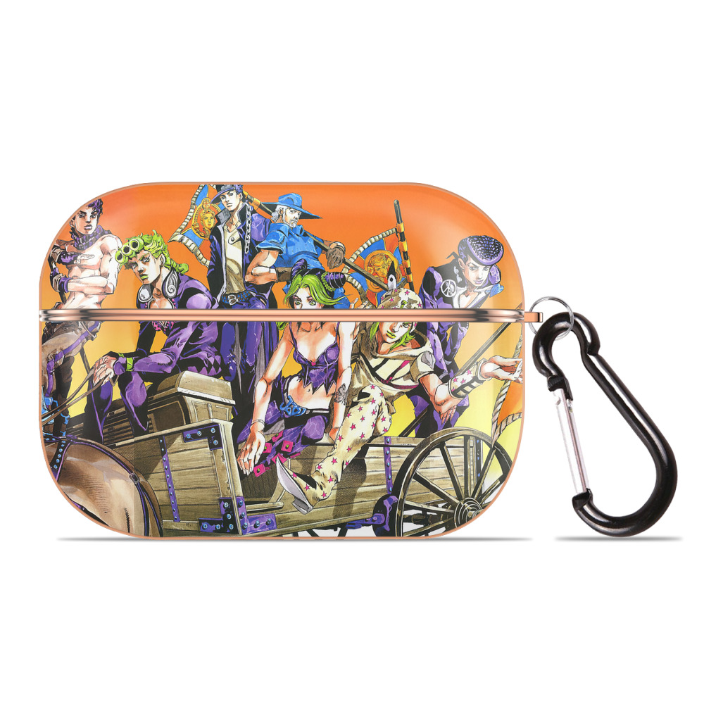 （画像用） ジョジョの奇妙な冒険 JoJo's Bizarre Adventure 【AirPods Pro用】ハードシェル保護ケース｜耐衝撃・防指紋・カラビナ付き商品仕様