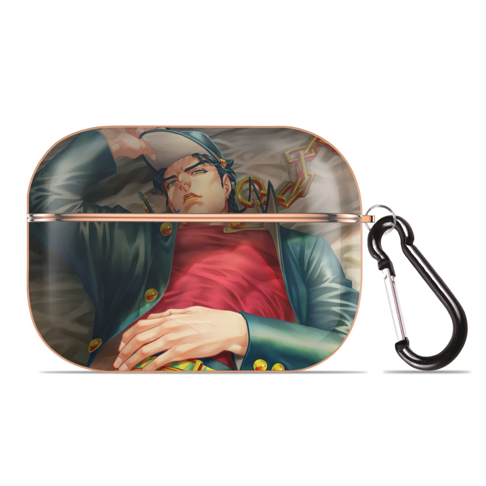 （画像用） ジョジョの奇妙な冒険 JoJo's Bizarre Adventure 【AirPods Pro用】ハードシェル保護ケース｜耐衝撃・防指紋・カラビナ付き商品仕様