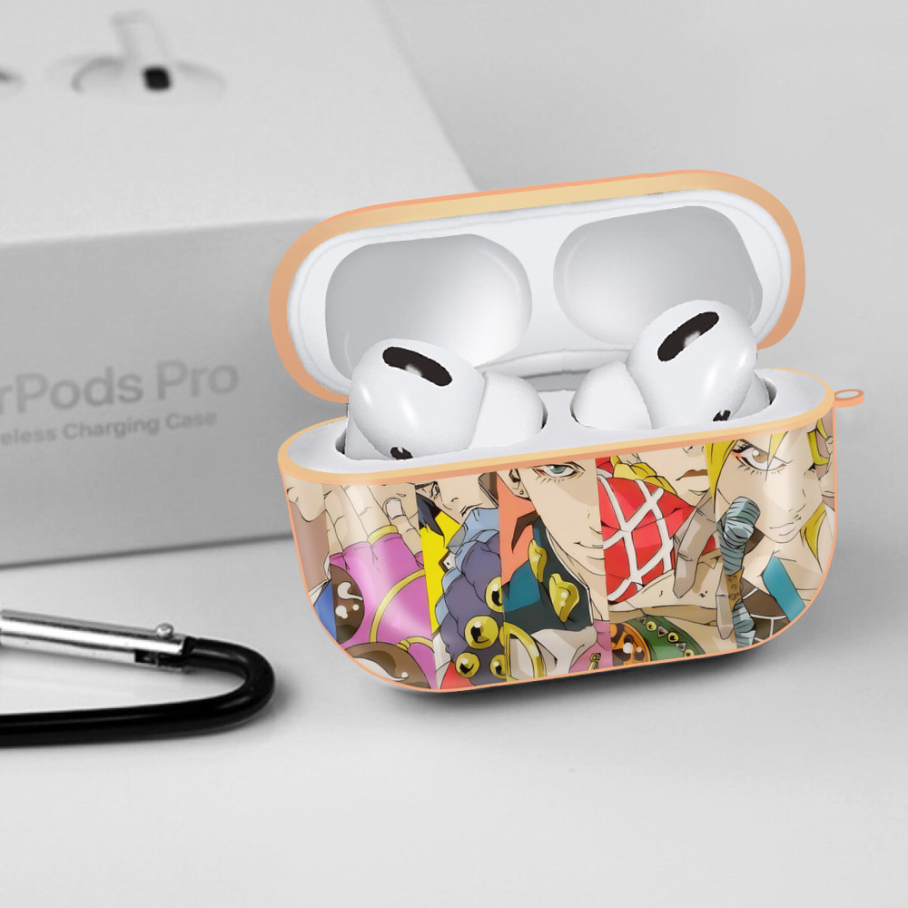 ジョジョの奇妙な冒険 JoJo's Bizarre Adventure 【AirPods Pro用】ハードシェル保護ケース｜耐衝撃・防指紋・カラビナ付き商品仕様