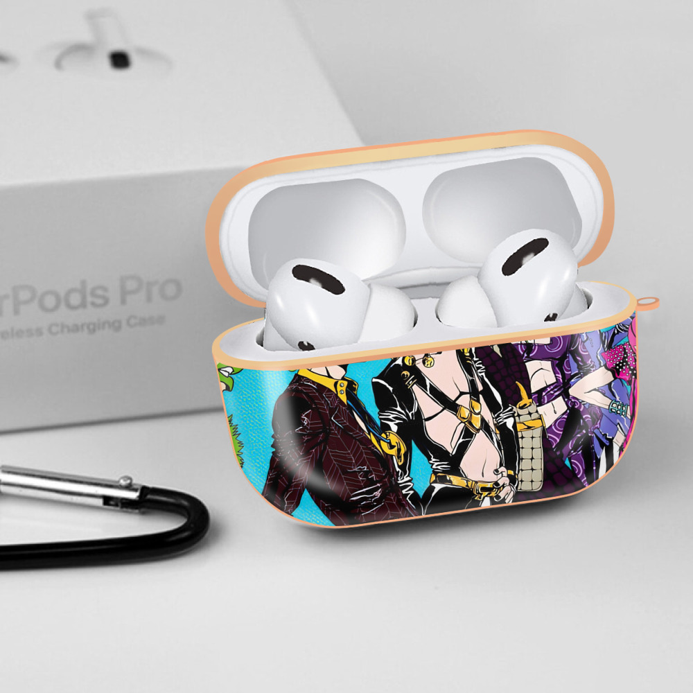 ジョジョの奇妙な冒険 JoJo's Bizarre Adventure 【AirPods Pro用】ハードシェル保護ケース｜耐衝撃・防指紋・カラビナ付き商品仕様