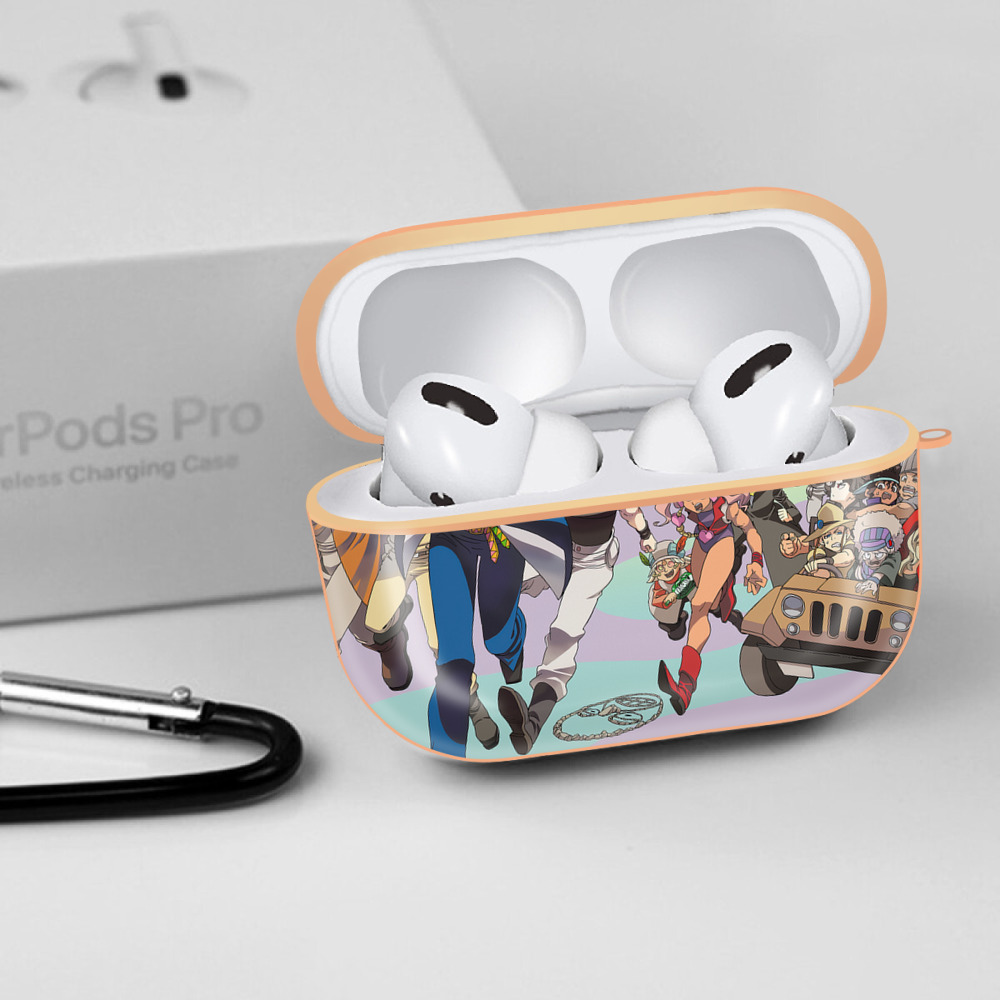 ジョジョの奇妙な冒険 JoJo's Bizarre Adventure 【AirPods Pro用】ハードシェル保護ケース｜耐衝撃・防指紋・カラビナ付き商品仕様