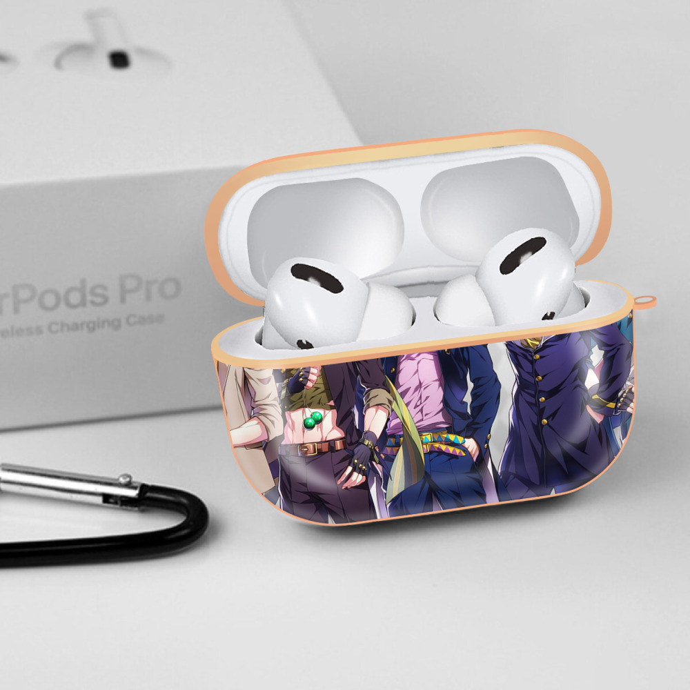 ジョジョの奇妙な冒険 JoJo's Bizarre Adventure 【AirPods Pro用】ハードシェル保護ケース｜耐衝撃・防指紋・カラビナ付き商品仕様