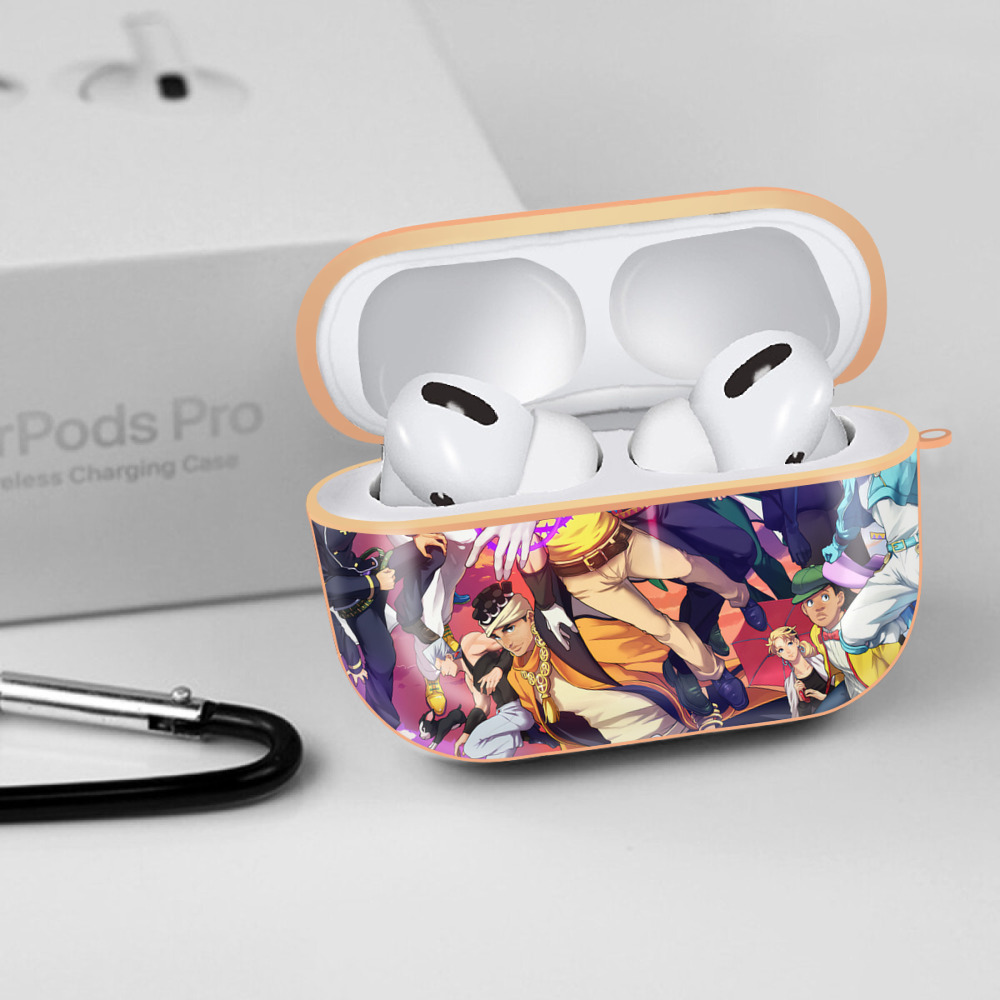ジョジョの奇妙な冒険 JoJo's Bizarre Adventure 【AirPods Pro用】ハードシェル保護ケース｜耐衝撃・防指紋・カラビナ付き商品仕様