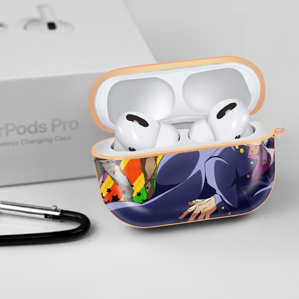 ジョジョの奇妙な冒険 JoJo's Bizarre Adventure 【AirPods Pro用】ハードシェル保護ケース｜耐衝撃・防指紋・カラビナ付き商品仕様