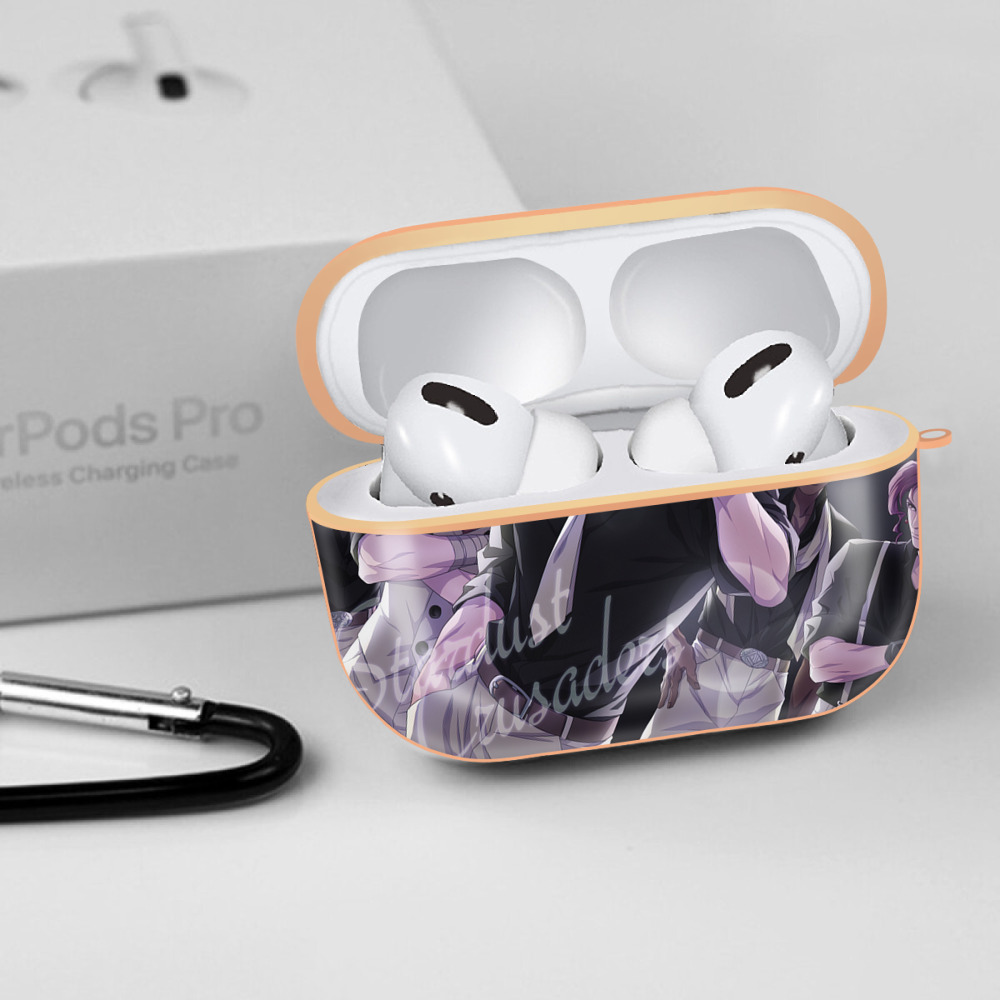 ジョジョの奇妙な冒険 JoJo's Bizarre Adventure 【AirPods Pro用】ハードシェル保護ケース｜耐衝撃・防指紋・カラビナ付き商品仕様