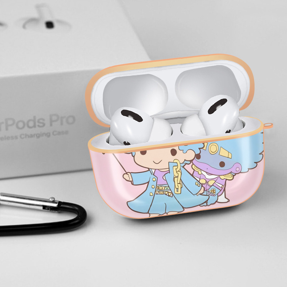 ジョジョの奇妙な冒険 JoJo's Bizarre Adventure 【AirPods Pro用】ハードシェル保護ケース｜耐衝撃・防指紋・カラビナ付き商品仕様