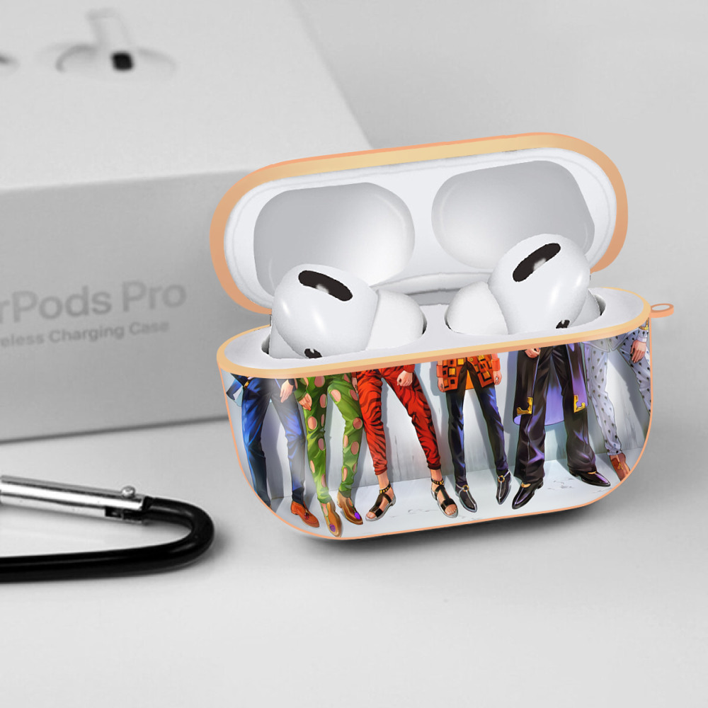 ジョジョの奇妙な冒険 JoJo's Bizarre Adventure 【AirPods Pro用】ハードシェル保護ケース｜耐衝撃・防指紋・カラビナ付き商品仕様