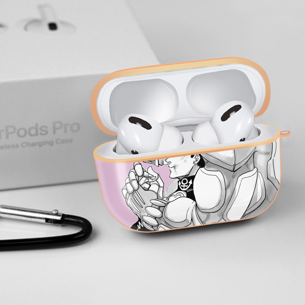 ジョジョの奇妙な冒険 JoJo's Bizarre Adventure 【AirPods Pro用】ハードシェル保護ケース｜耐衝撃・防指紋・カラビナ付き商品仕様