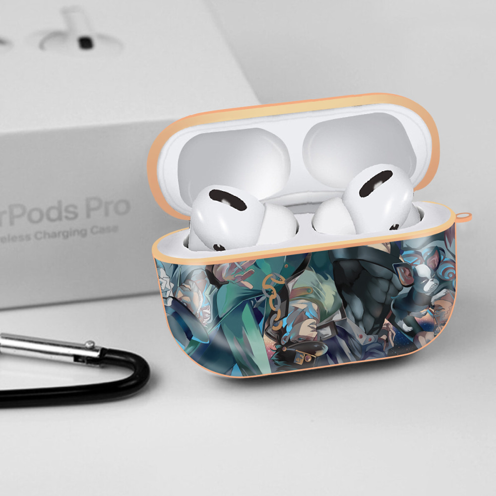 ジョジョの奇妙な冒険 JoJo's Bizarre Adventure 【AirPods Pro用】ハードシェル保護ケース｜耐衝撃・防指紋・カラビナ付き商品仕様
