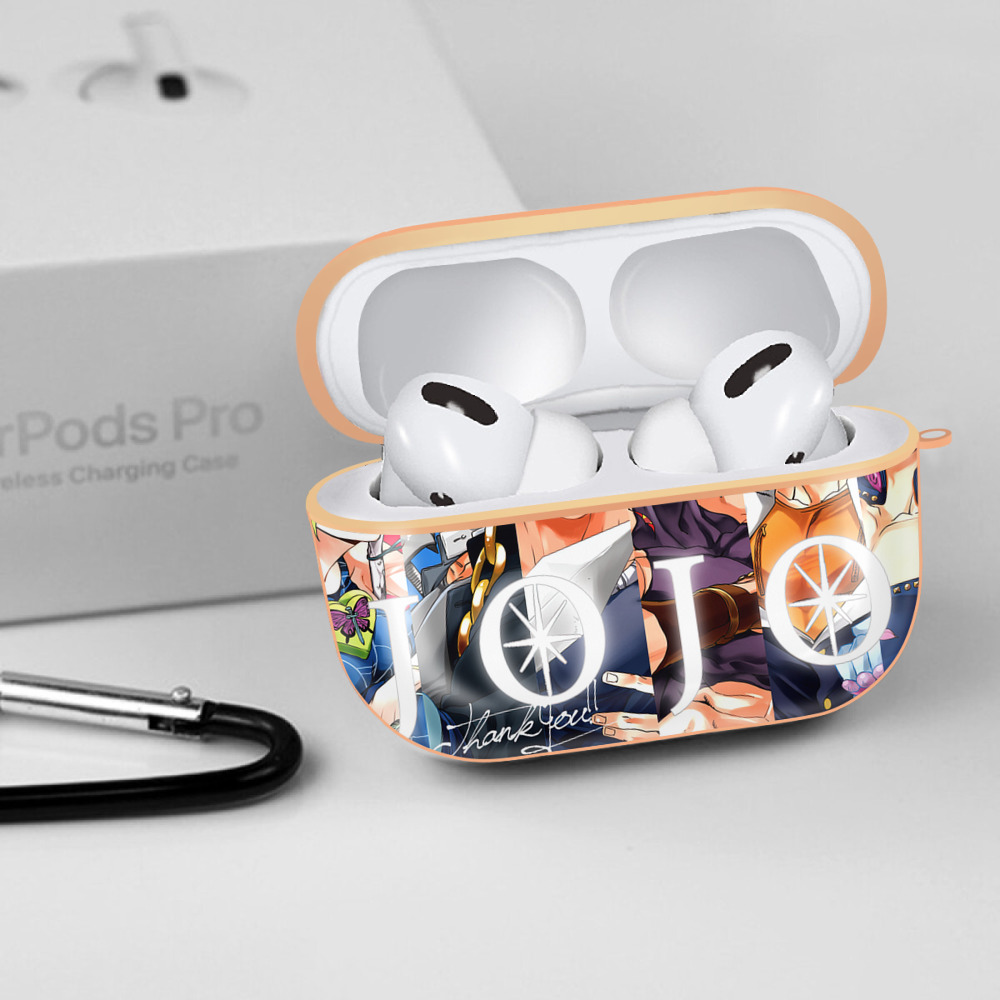 ジョジョの奇妙な冒険 JoJo's Bizarre Adventure 【AirPods Pro用】ハードシェル保護ケース｜耐衝撃・防指紋・カラビナ付き商品仕様
