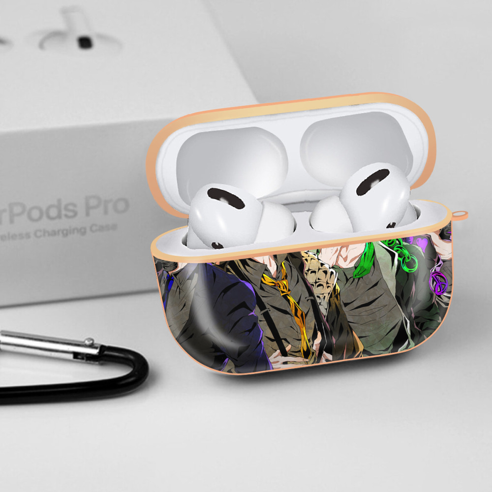 ジョジョの奇妙な冒険 JoJo's Bizarre Adventure 【AirPods Pro用】ハードシェル保護ケース｜耐衝撃・防指紋・カラビナ付き商品仕様