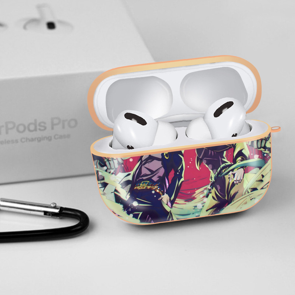 ジョジョの奇妙な冒険 JoJo's Bizarre Adventure 【AirPods Pro用】ハードシェル保護ケース｜耐衝撃・防指紋・カラビナ付き商品仕様